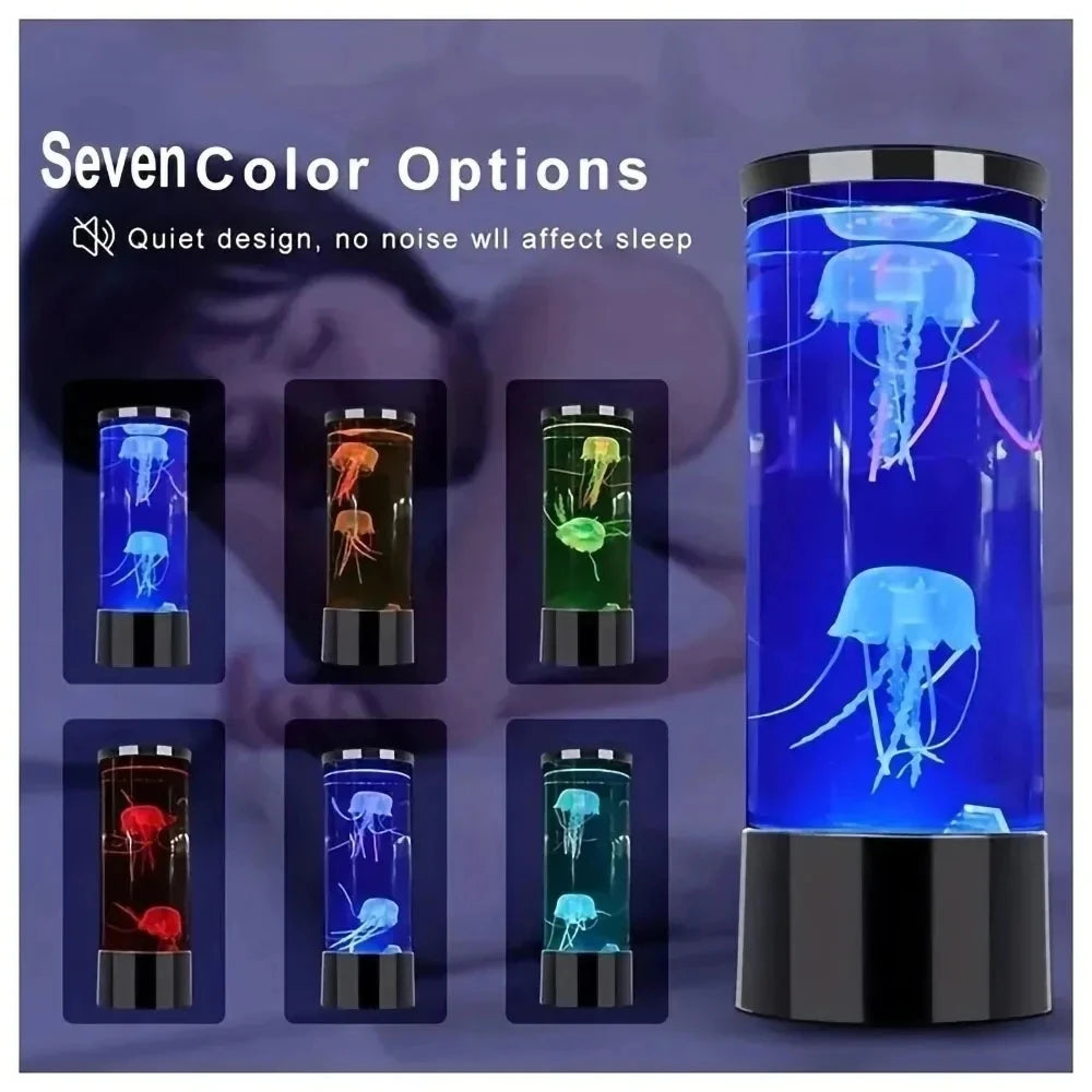 7 Kleuren Veranderende Kwallen Lamp Tafel Nachtlampje Kid Home Slaapkamer Decor Jongen Meisje Verjaardag Cadeau Desktop Decor Lamp Klein Formaat