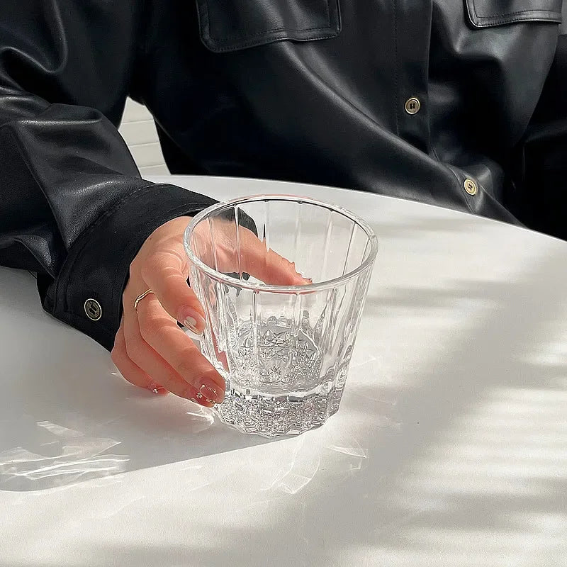 200Ml Star Diamant Geslepen Rock Cup Whisky Cups Huishoudelijke Water Cup Minimalistische Stijl Glas Voor Bar Party Gekleurde Kristallen Glazen Beker