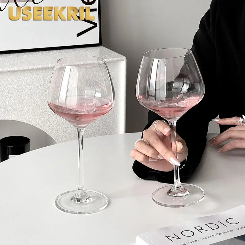 Nordic Style Rode Wijn Glazen Beker Big Buik Rode Wijn Glazen Beker Luxe Glazen Beker Grote Capaciteit Wijnglas Bekers Bar Home Tools