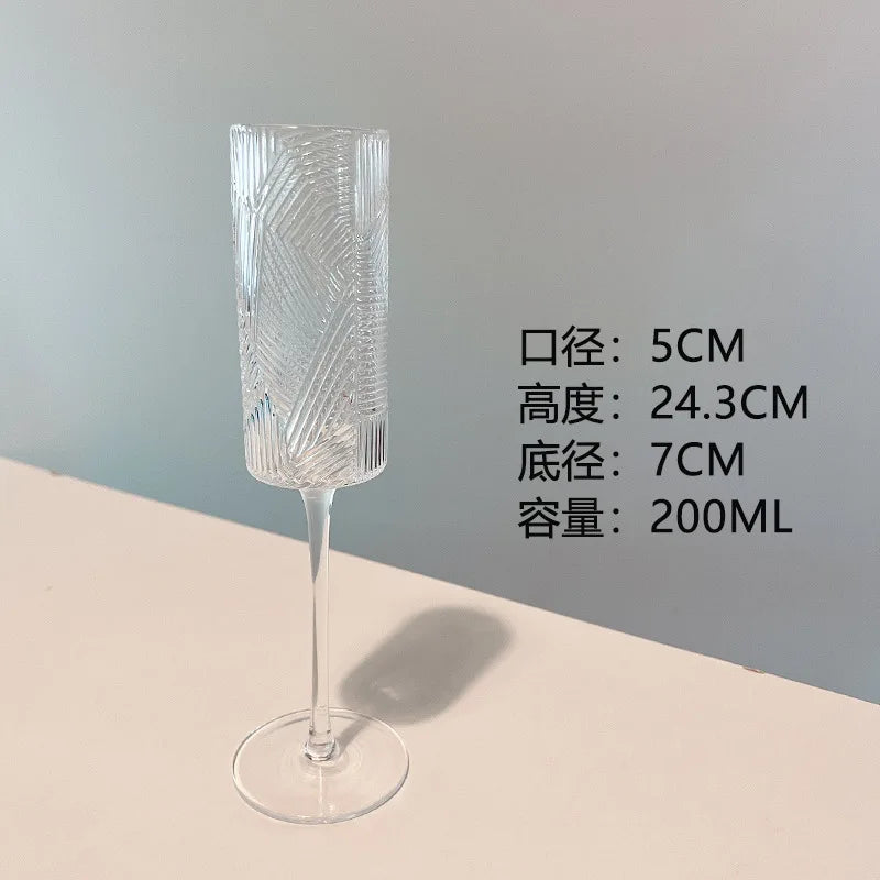 Hoge Glazen Champagne Cocktail Fruit Tumbler Sap Bubble Koude Drink Thuis Wijnglas Gift Rode Wijn Glazen Whisky Cups