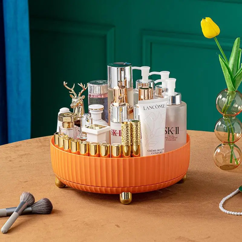Roterende Cosmetische Organizer Licht Luxe Parfum Huidverzorging Organizer Transparant Make-Up Opbergvak Voor Sieraden Aromatherapie