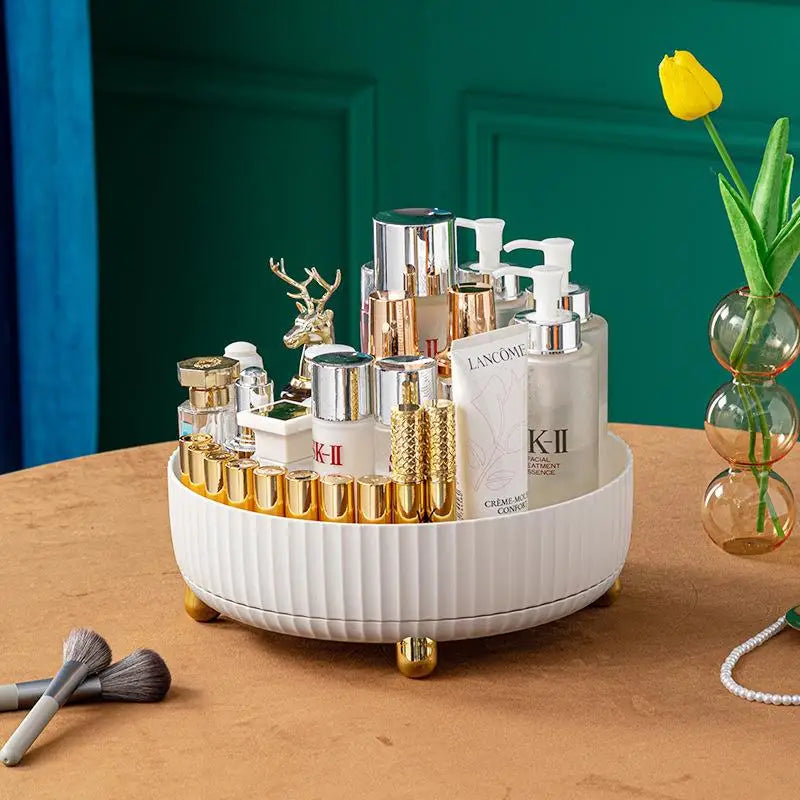 Roterende Cosmetische Organizer Licht Luxe Parfum Huidverzorging Organizer Transparant Make-Up Opbergvak Voor Sieraden Aromatherapie