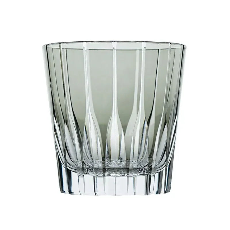 200Ml Star Diamant Geslepen Rock Cup Whisky Cups Huishoudelijke Water Cup Minimalistische Stijl Glas Voor Bar Party Gekleurde Kristallen Glazen Beker