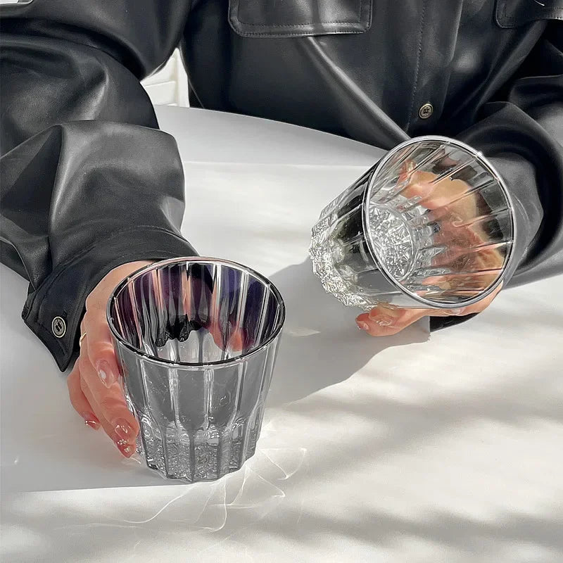 200Ml Star Diamant Geslepen Rock Cup Whisky Cups Huishoudelijke Water Cup Minimalistische Stijl Glas Voor Bar Party Gekleurde Kristallen Glazen Beker