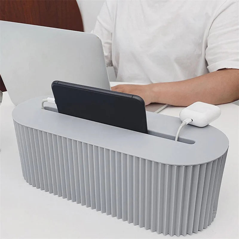 Nordic Plug Board Opbergdoos Kabel Wire Organizer Case Socket Draadloze Wifi Router Armband Desktop Data Line Plug Houder Plank
