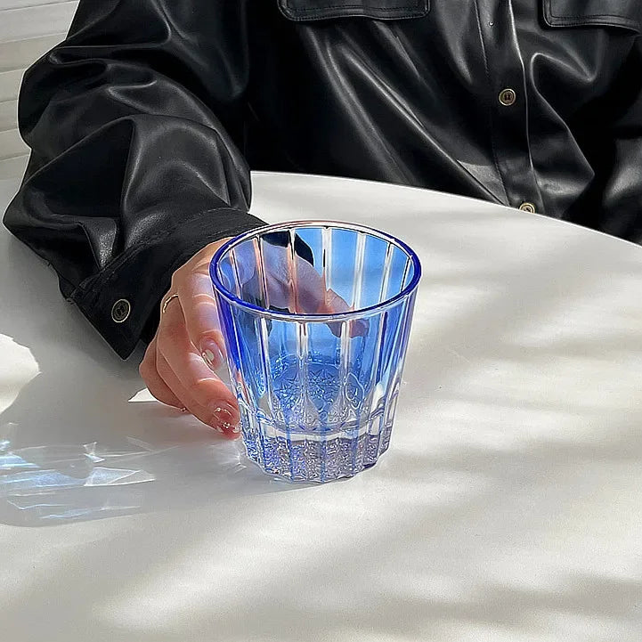 200Ml Star Diamant Geslepen Rock Cup Whisky Cups Huishoudelijke Water Cup Minimalistische Stijl Glas Voor Bar Party Gekleurde Kristallen Glazen Beker
