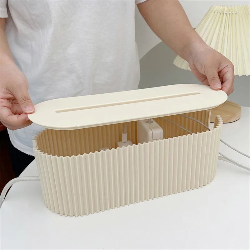 Nordic Plug Board Opbergdoos Kabel Wire Organizer Case Socket Draadloze Wifi Router Armband Desktop Data Line Plug Houder Plank