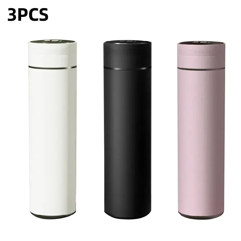 500Ml Slimme Waterfles Rvs Thermos Temperatuur Display Lekvrije Vacuümkolven Koffiekopje Melk Mok Kerstcadeau