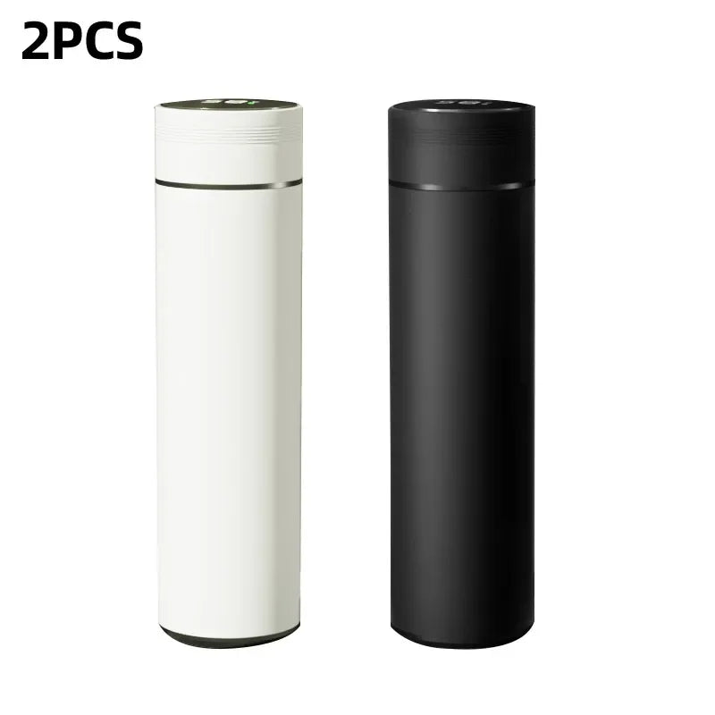 500Ml Slimme Waterfles Rvs Thermos Temperatuur Display Lekvrije Vacuümkolven Koffiekopje Melk Mok Kerstcadeau