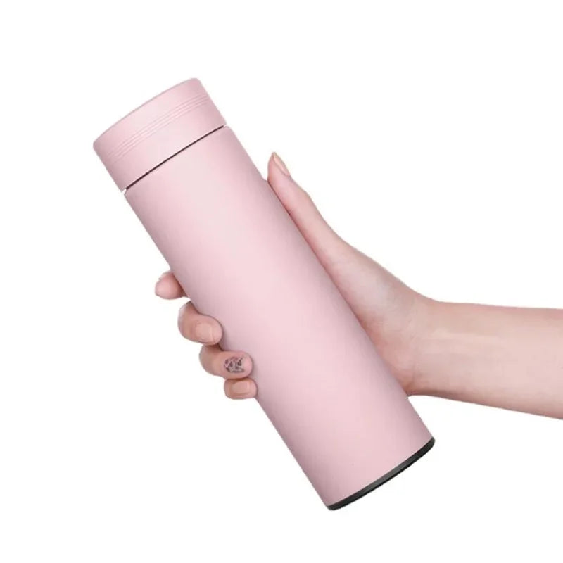 500Ml Slimme Waterfles Rvs Thermos Temperatuur Display Lekvrije Vacuümkolven Koffiekopje Melk Mok Kerstcadeau