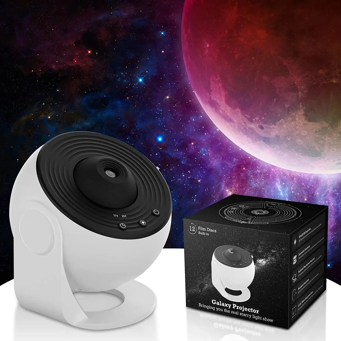 Nachtlampje Galaxy Projector Sterrenhemel Projector 360 ° Roteren Planetarium Lamp Voor Kinderen Slaapkamer Valentijnsdag Cadeau Bruiloft Deco
