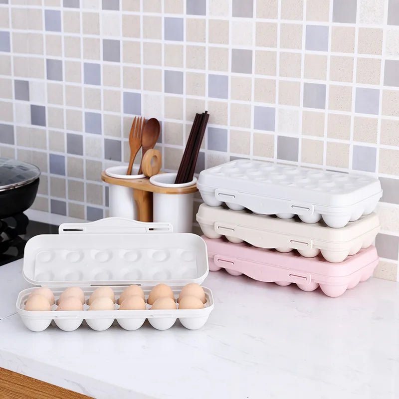 Eierlade Houder Ei Opbergdoos Koelkast Crisper Opslag Container Camping Picknick Bbq Schokbestendig Ei Houder Box Organisatie