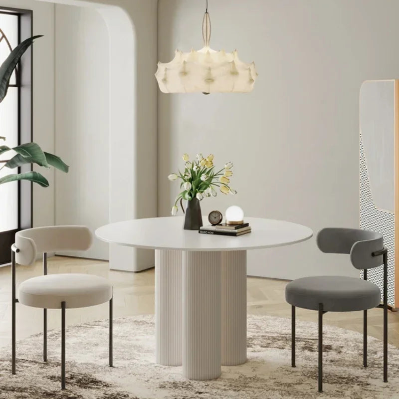 Simply ronde tafel Dunia wit