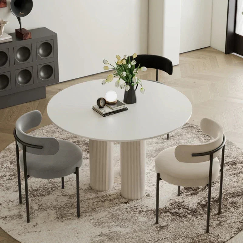 Simply ronde tafel Dunia wit