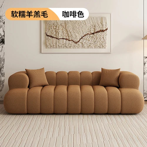 Simple Modern Lazy Sofas Nordic Velvet Two Seater Recliner Living Room Sofas Floor Reading Lounge Divani Da Soggiorno Furniture