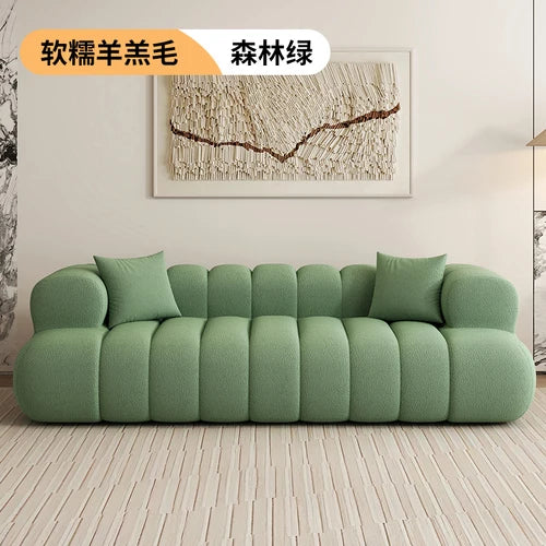 Simple Modern Lazy Sofas Nordic Velvet Two Seater Recliner Living Room Sofas Floor Reading Lounge Divani Da Soggiorno Furniture