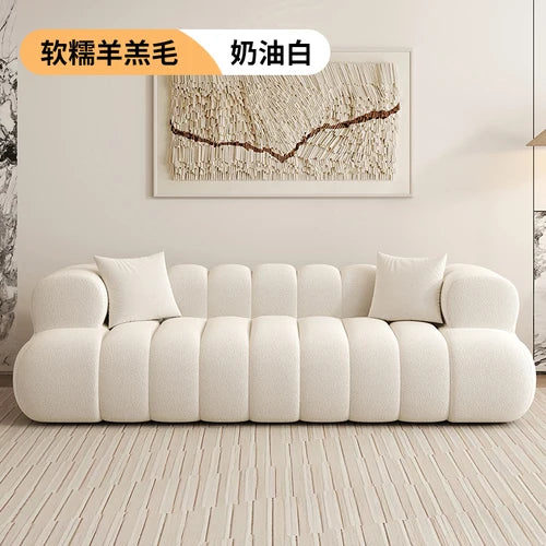 Simple Modern Lazy Sofas Nordic Velvet Two Seater Recliner Living Room Sofas Floor Reading Lounge Divani Da Soggiorno Furniture