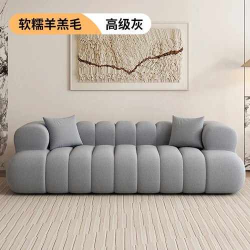Simple Modern Lazy Sofas Nordic Velvet Two Seater Recliner Living Room Sofas Floor Reading Lounge Divani Da Soggiorno Furniture