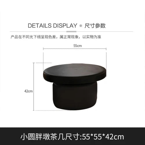 Small Black Coffee Table Designer Set Sofa Tray Aesthetic Round Side Tables Luxury Low Mesa Auxiliar Living Room Accessories