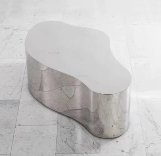 Stainless Steel Mirror Coffee Tables Luxury Living Room Furniture Nordic Designer Corner Table Home Sofa Side Table Decoration