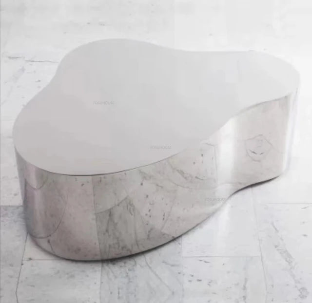 Stainless Steel Mirror Coffee Tables Luxury Living Room Furniture Nordic Designer Corner Table Home Sofa Side Table Decoration