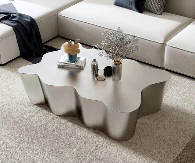 Stainless Steel Mirror Coffee Tables Luxury Living Room Furniture Nordic Designer Corner Table Home Sofa Side Table Decoration