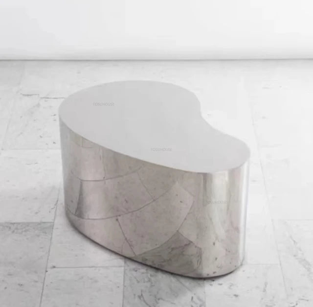 Stainless Steel Mirror Coffee Tables Luxury Living Room Furniture Nordic Designer Corner Table Home Sofa Side Table Decoration
