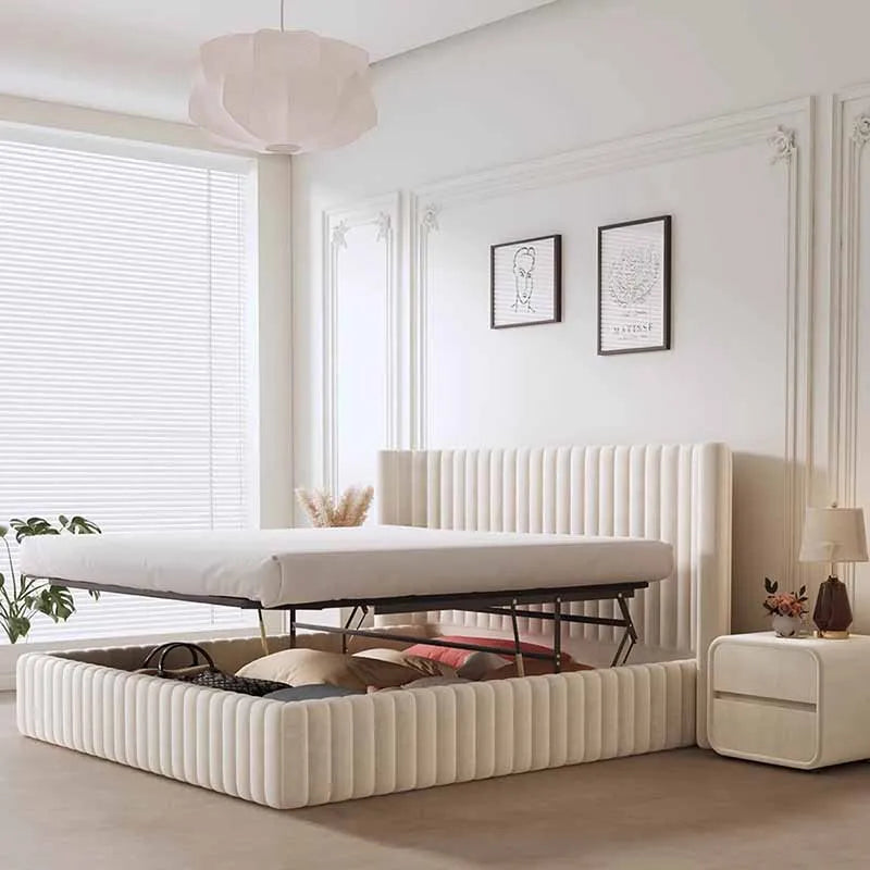 Storage Nordic Bed Bedroom Frames Queen Luxury Multifunctional Beds Headboards Unique Muebles Para El Hogar House Accessories