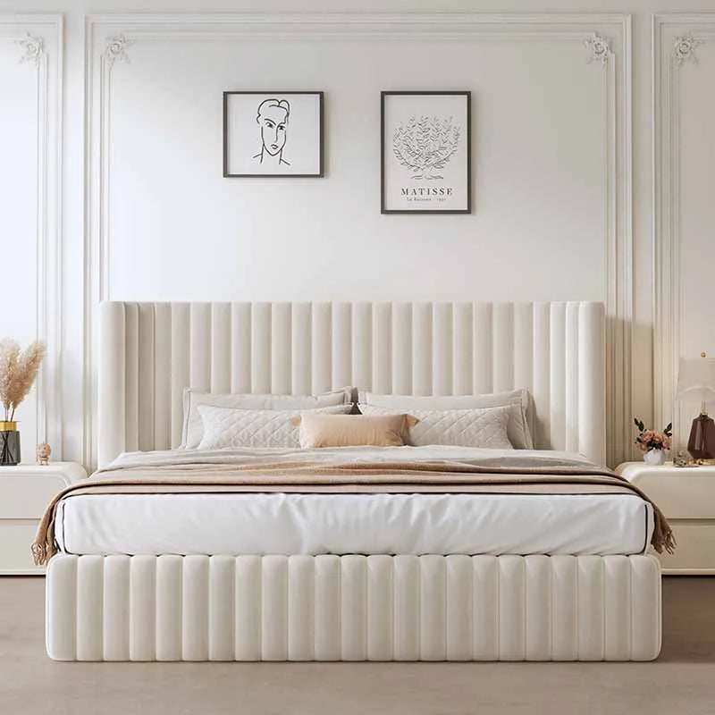 Storage Nordic Bed Bedroom Frames Queen Luxury Multifunctional Beds Headboards Unique Muebles Para El Hogar House Accessories