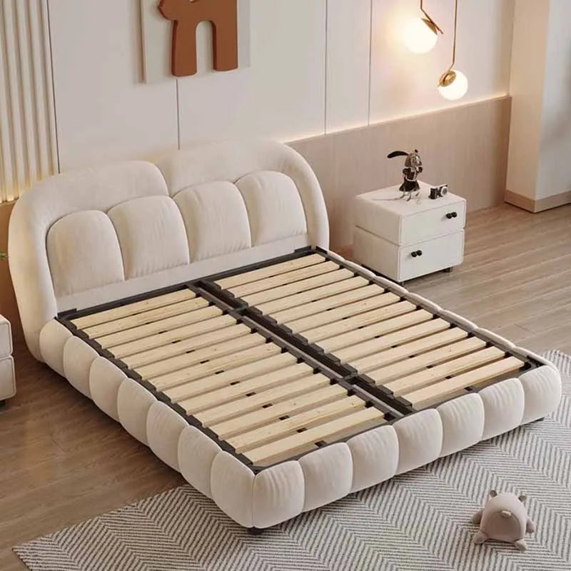 Storage Unique Beds Modern Luxury Queen Sized Bed Organizer Frames Headboard Lit Intelligent Multifonctions Home Decoration