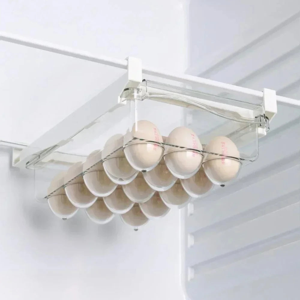 Transparenter Kühlschrank Veranstalter Obst Ei Kühlschrank Aufbewahrung sbox unter Regal Kühlschrank Schublade Box frisch halten Küche Veranstalter