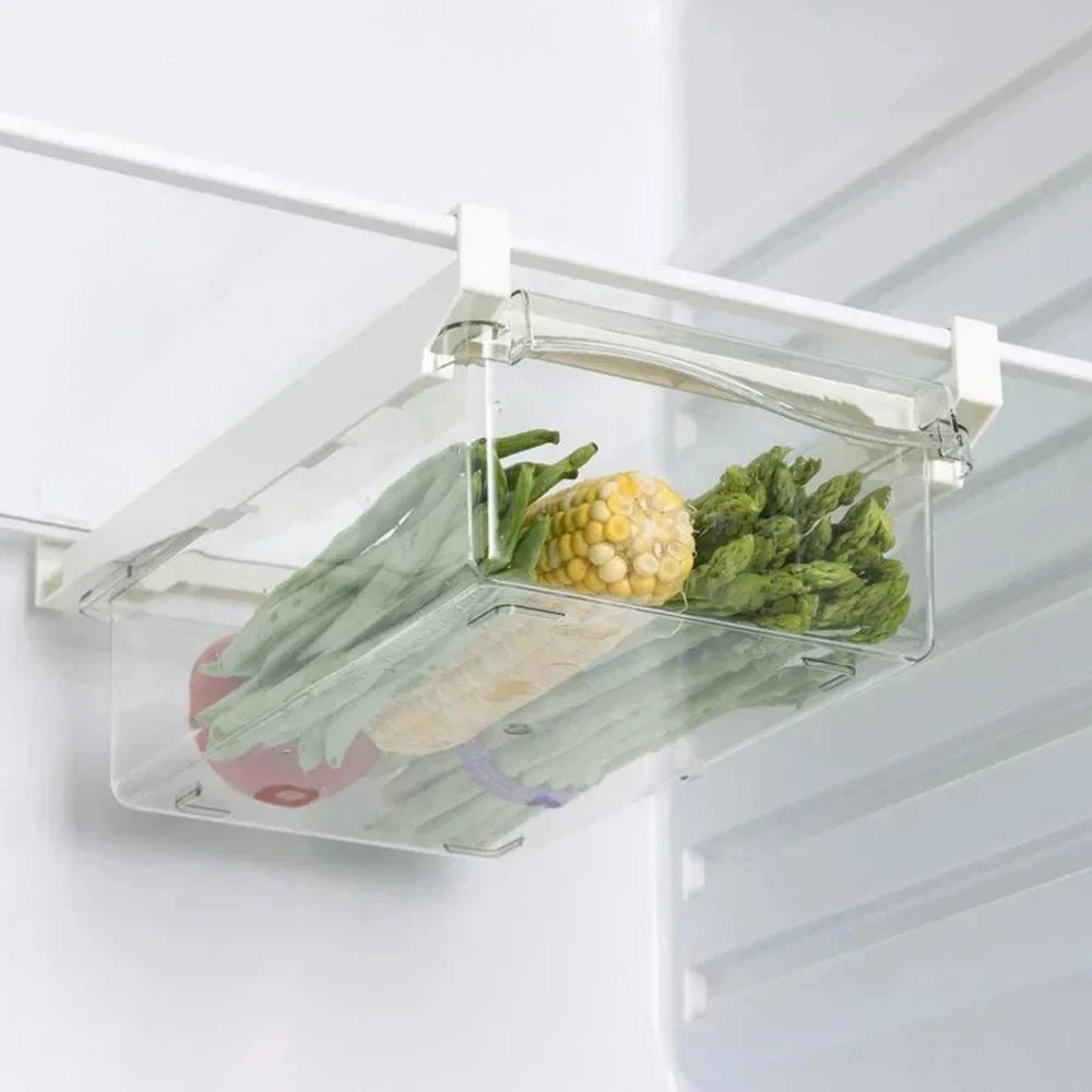 Transparenter Kühlschrank Veranstalter Obst Ei Kühlschrank Aufbewahrung sbox unter Regal Kühlschrank Schublade Box frisch halten Küche Veranstalter
