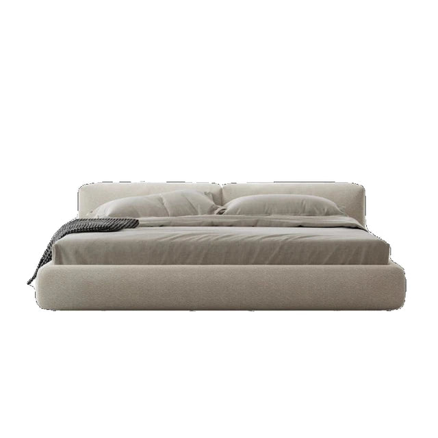 Villa High End Double Bed Frame Designer White Modern Headboard Twin Bed Frame Platform Safe Cama Box Casal Home Furniture