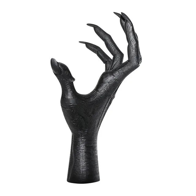 Witch Hand Wall Hanging Wall Hanger Decoration Wall Simulation Devil Hands Statue 3D Open Hand Sculpture Resin Decorative Art