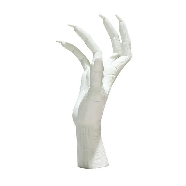 Witch Hand Wall Hanging Wall Hanger Decoration Wall Simulation Devil Hands Statue 3D Open Hand Sculpture Resin Decorative Art