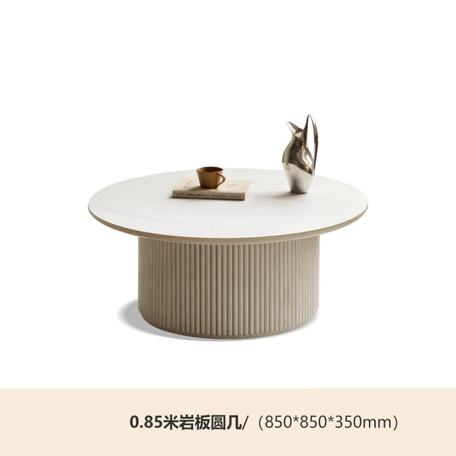 Wood White Tables Modern Living Room Aesthetic Round Luxury Tea Table Nordic Small Space Moveis Para Casa Room Decorations