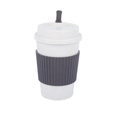 450Ml Koffiekopjes Met Deksels Tarwestro Herbruikbare Draagbare Koffiekop Vaatwasser Veilig Koffiemok Koffie Thee Reisbekers
