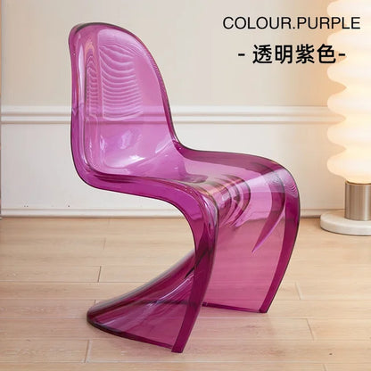 Acrylic Relaxing Dining Chairs Nordic Elegant Simple Modern Designer Chairs Ergonomic Designed Sillas De Comedor Furniture