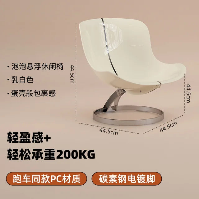 Acrylic Transparent Dining Chair Luxury Nordic Living Room Furniture Floor Armchair Creative Home Furniture Suspension Egg Chair