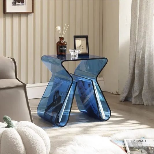 Acrylic Transparent Sofa Side Table Family Creative Coffee Table Corner Creative Design Home Minimalist Bedside Table
