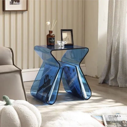 Acrylic Transparent Sofa Side Table Home Light Luxury Coffee Table Corner Table Designer House Minimalist Bedside Small Desk