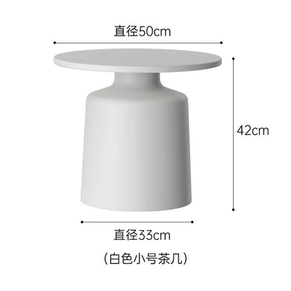 Bedroom Adjustable Coffee Table Nordic Organizer Storage Round Coffee Tables White Minimalist Stolik Kawowy Home Furniture