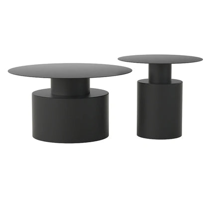 Black Center Coffee Table Modern Round Decor Living Room Console Dressing Coffee Table Small Space Nordic Minimalist Furniture
