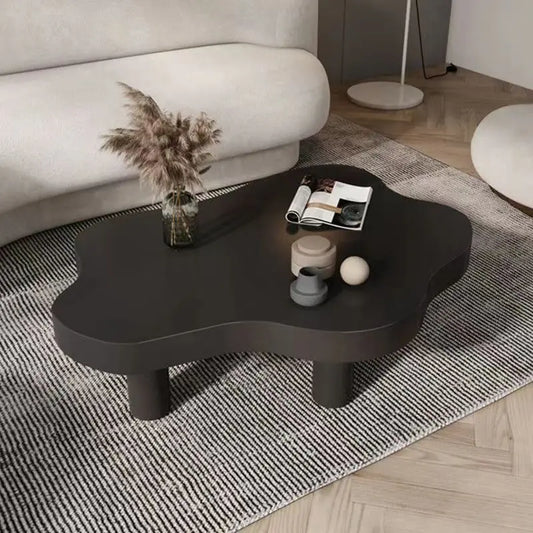Cloud Coffee Table Black Japanese Luxury Cream Console Floor Desk Living Room Simple Lovely Style Dining Table Nordic Furniture