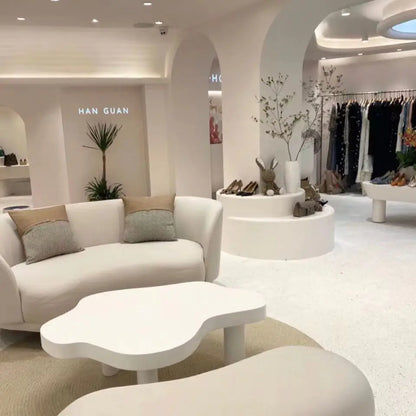 Cloud Coffee Table Black Japanese Luxury Cream Console Floor Desk Living Room Simple Lovely Style Dining Table Nordic Furniture
