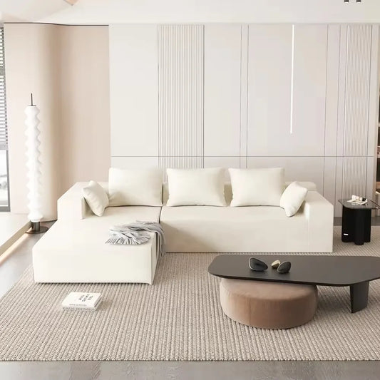 Custom modular compression sofa salon white combination sofa living room I/ L-shaped sofa