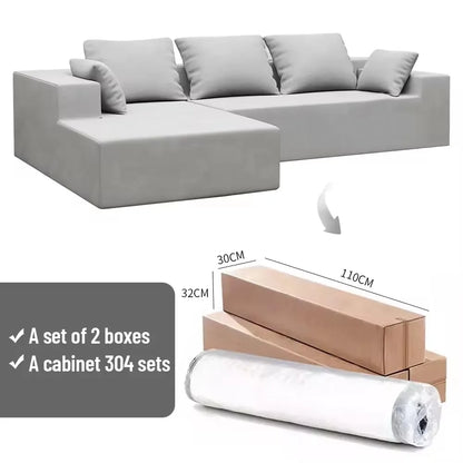 Custom modular compression sofa salon white combination sofa living room I/ L-shaped sofa