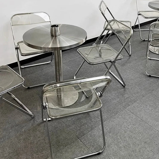 Designer Ergonomic Dining Chairs Makeup Minimalist Portable Dining Chairs Restaurant Plastic Silla Plegable Chinese Furniture