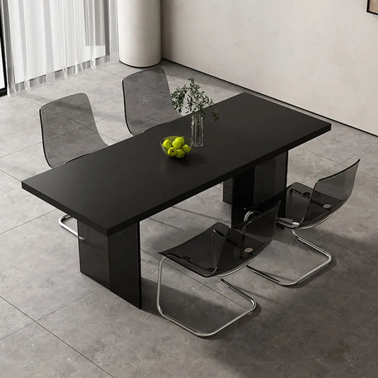 High Center Dining Table Living Room Luxury Minimalist Designer Dining Table Hotel Lobby Rectangle Mesas De Jantar Furniture
