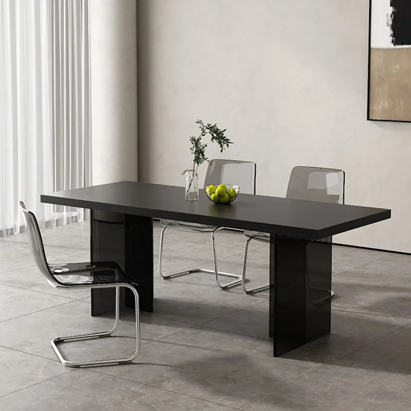 High Center Dining Table Living Room Luxury Minimalist Designer Dining Table Hotel Lobby Rectangle Mesas De Jantar Furniture